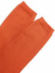 ロゴ刺繍カーディガン オレンジ