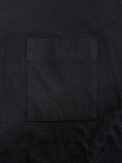 Logo Button Polo Shirt in Black