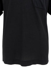 Logo Button Polo Shirt in Black