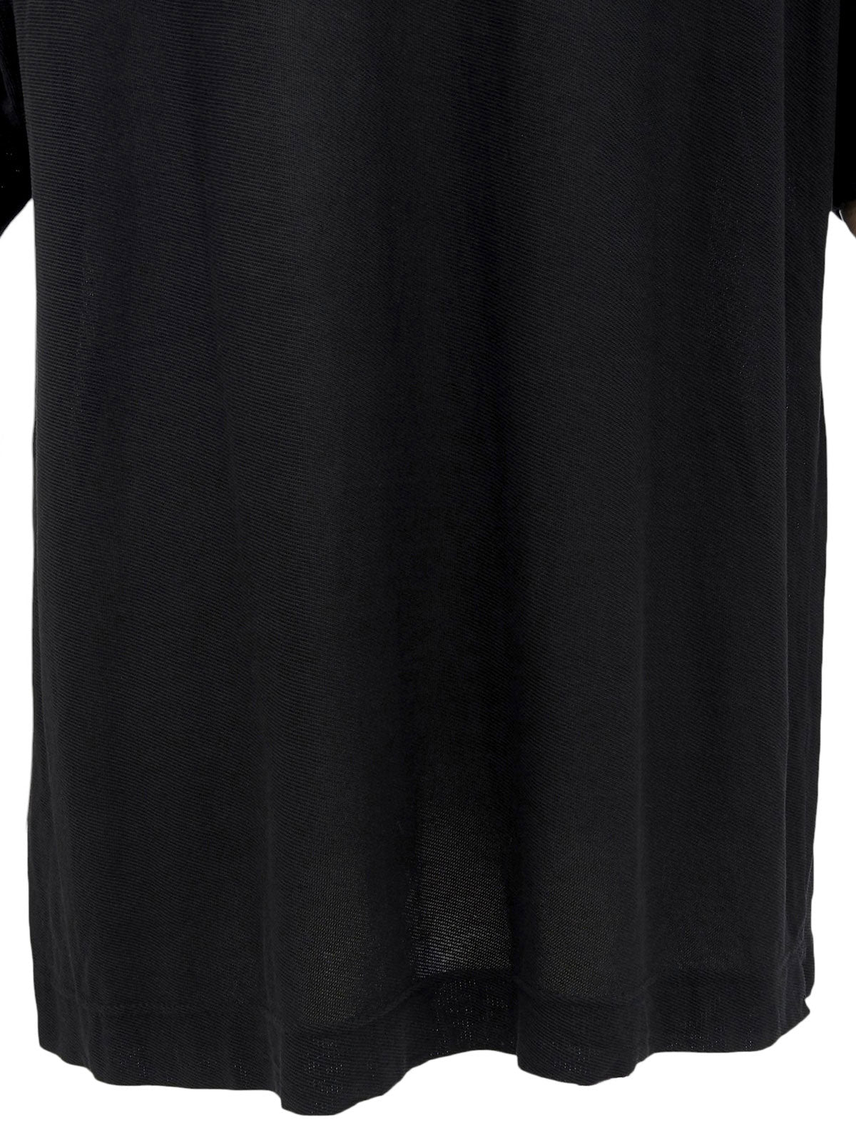 Logo Button Polo Shirt in Black