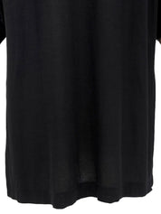 Logo Button Polo Shirt in Black
