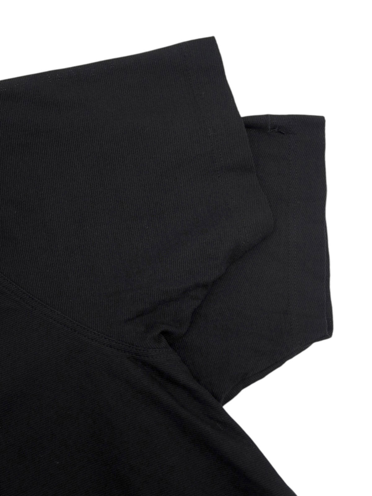 Logo Button Polo Shirt in Black