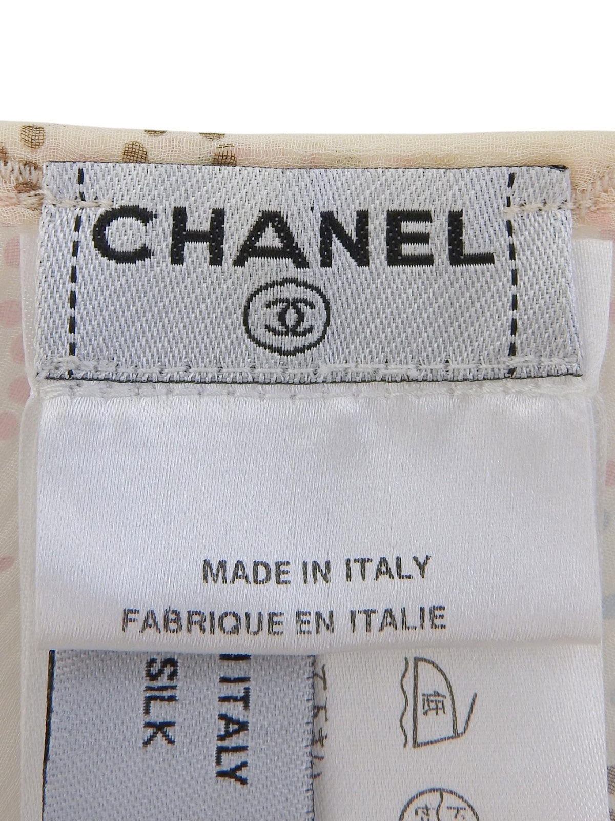 2006年製 CCマークプリントキャミソール ベージュ/マルチ