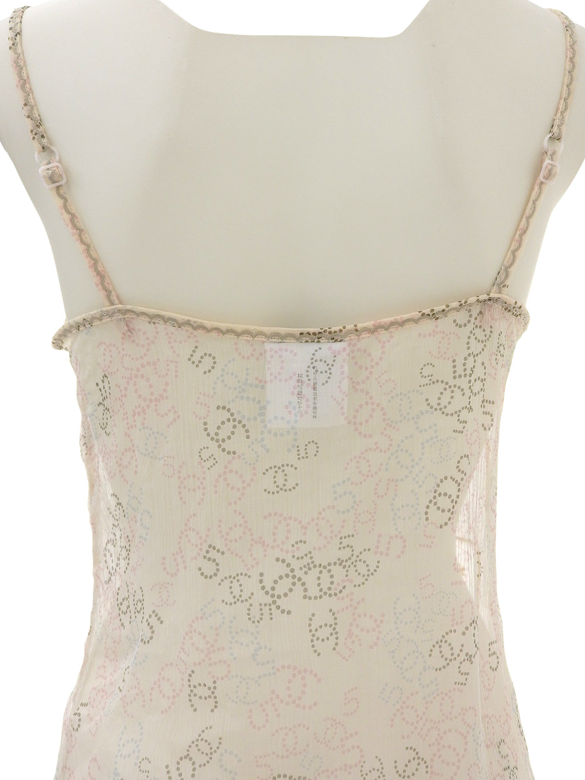 2006年製 CCマークプリントキャミソール ベージュ/マルチ