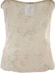 2006 CC Mark Print Camisole Beige/Multi