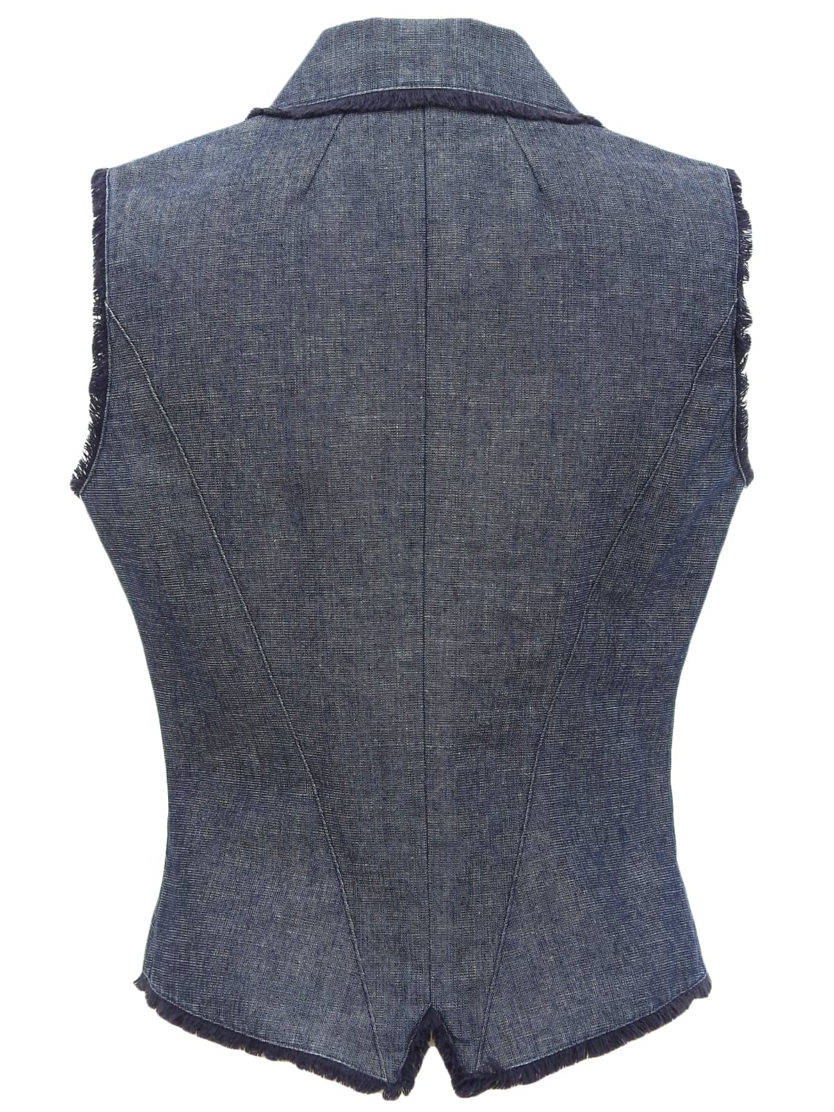 2000年製 デニムロゴボタンベスト インディゴ