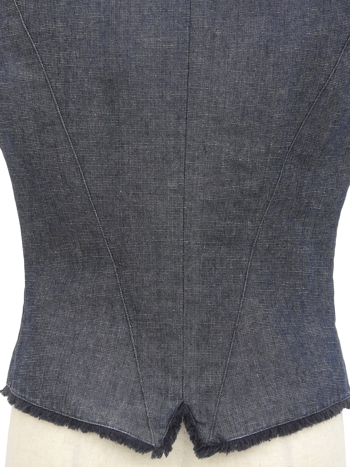 2000年製 デニムロゴボタンベスト インディゴ