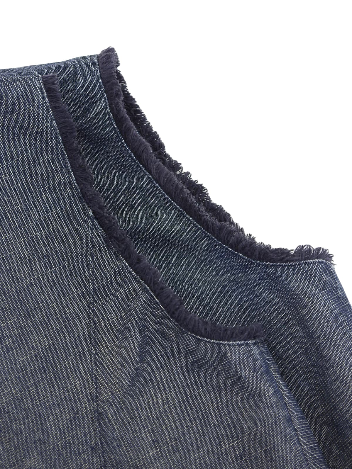 2000年製 デニムロゴボタンベスト インディゴ