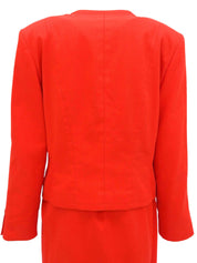 マカダボタンコットンセットアップ レッド