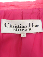 Pink square button jacket