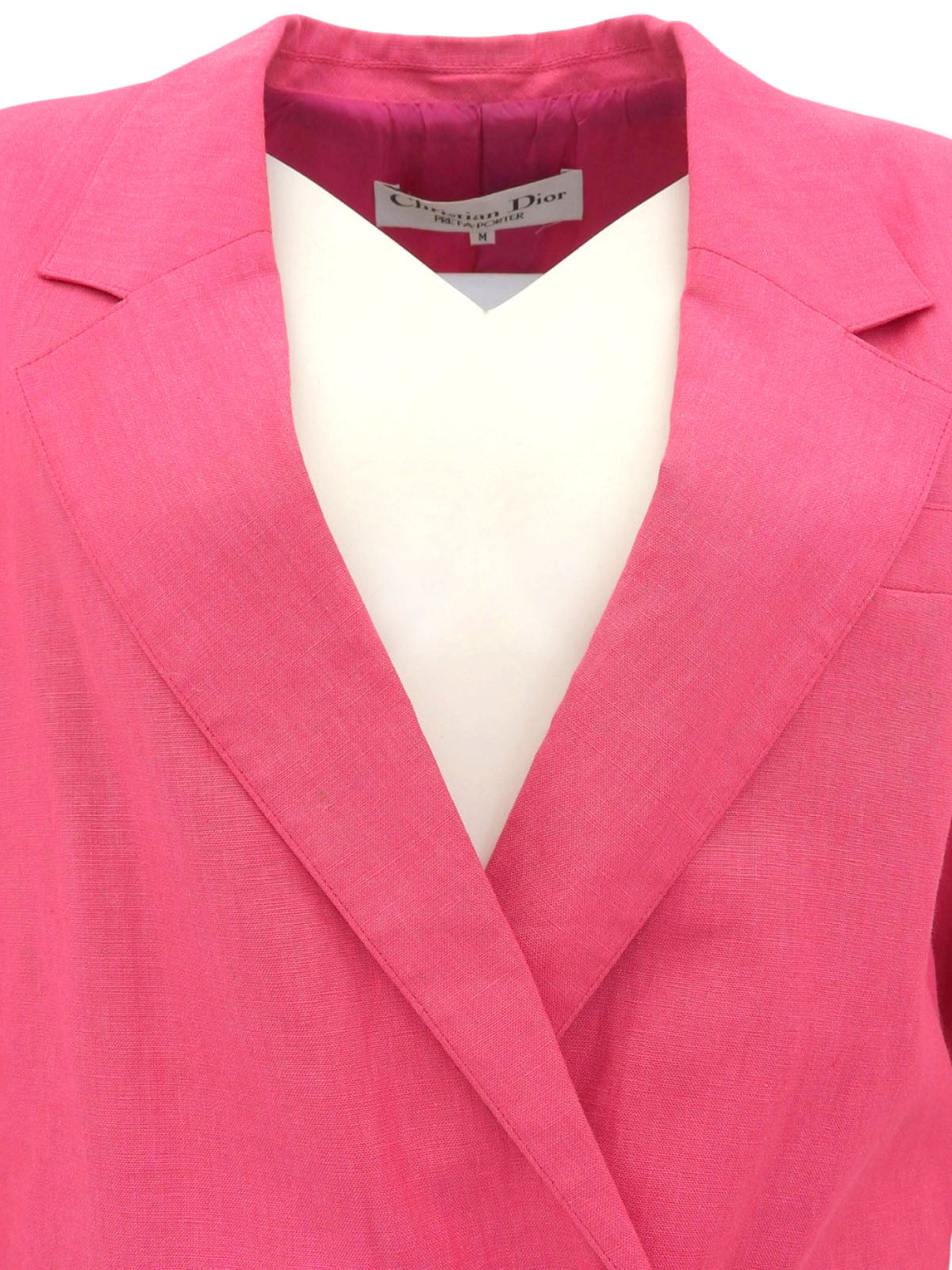 Pink square button jacket