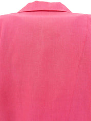 スクエアボタンジャケット ピンク