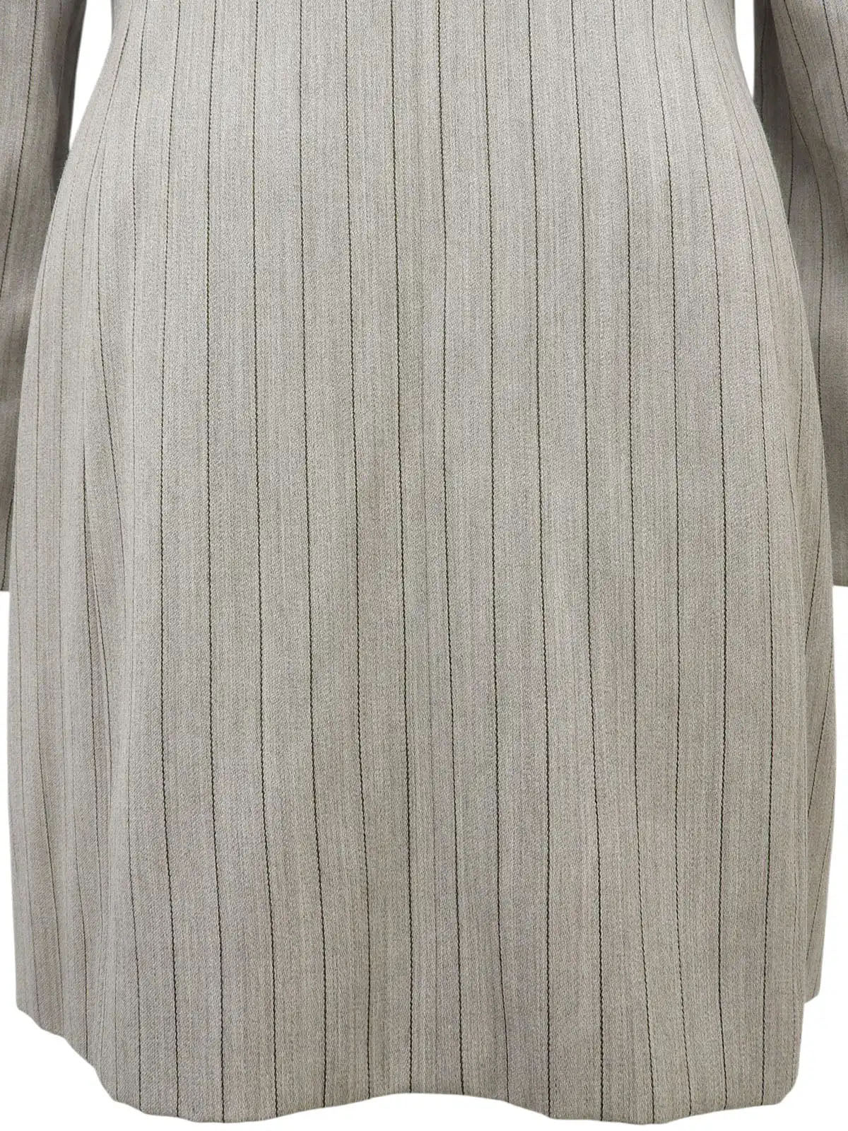 Striped pattern jacket in greige