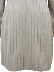 Striped pattern jacket in greige