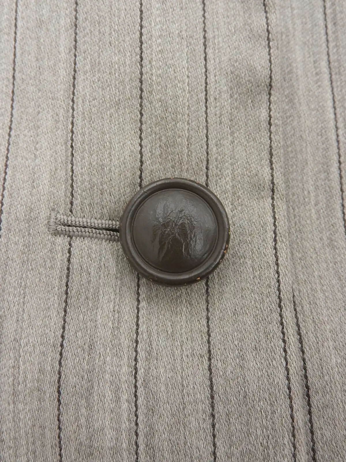Striped pattern jacket in greige