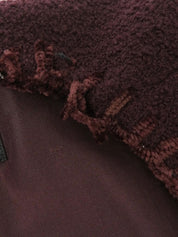 CC mark button design stitch jacket, burgundy
