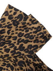 レオパードパターンワンピース ブラウン
