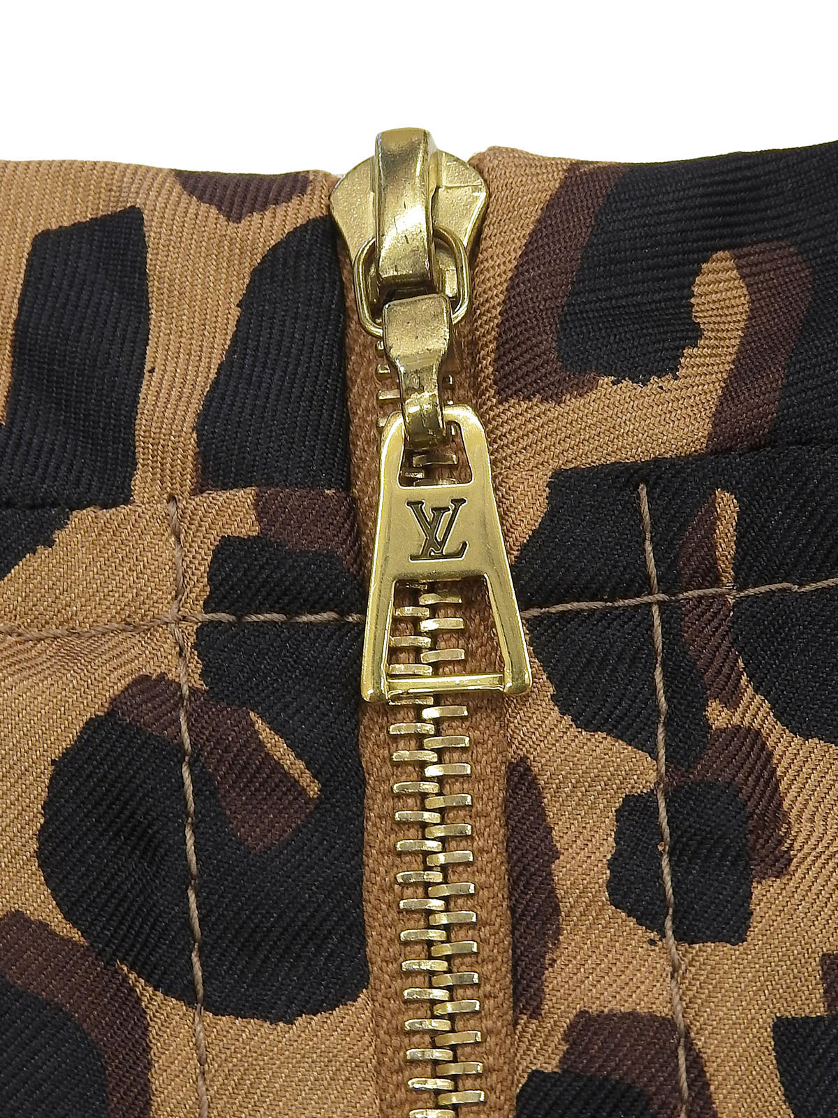 棕色豹纹连衣裙