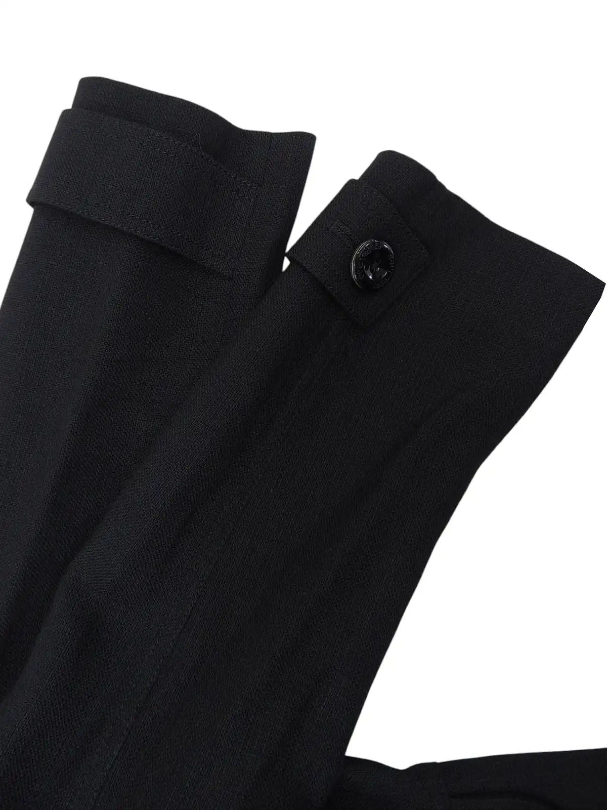 ロゴボタンセットアップ　ブラック