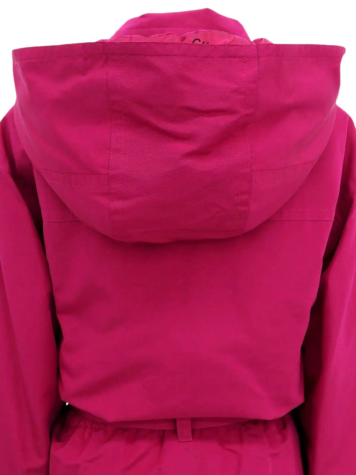 シルクベルテッドCCマークボタンコート ピンク