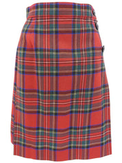 Wool tartan check pattern set in red, black, and green