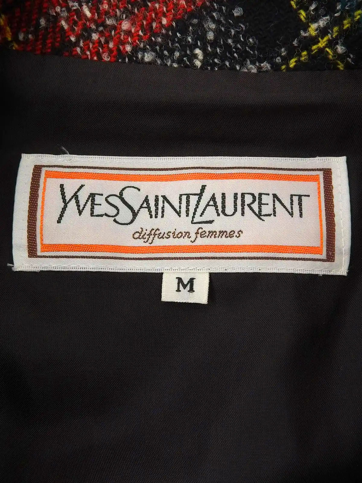 红/黑/绿羊毛格纹短夹克