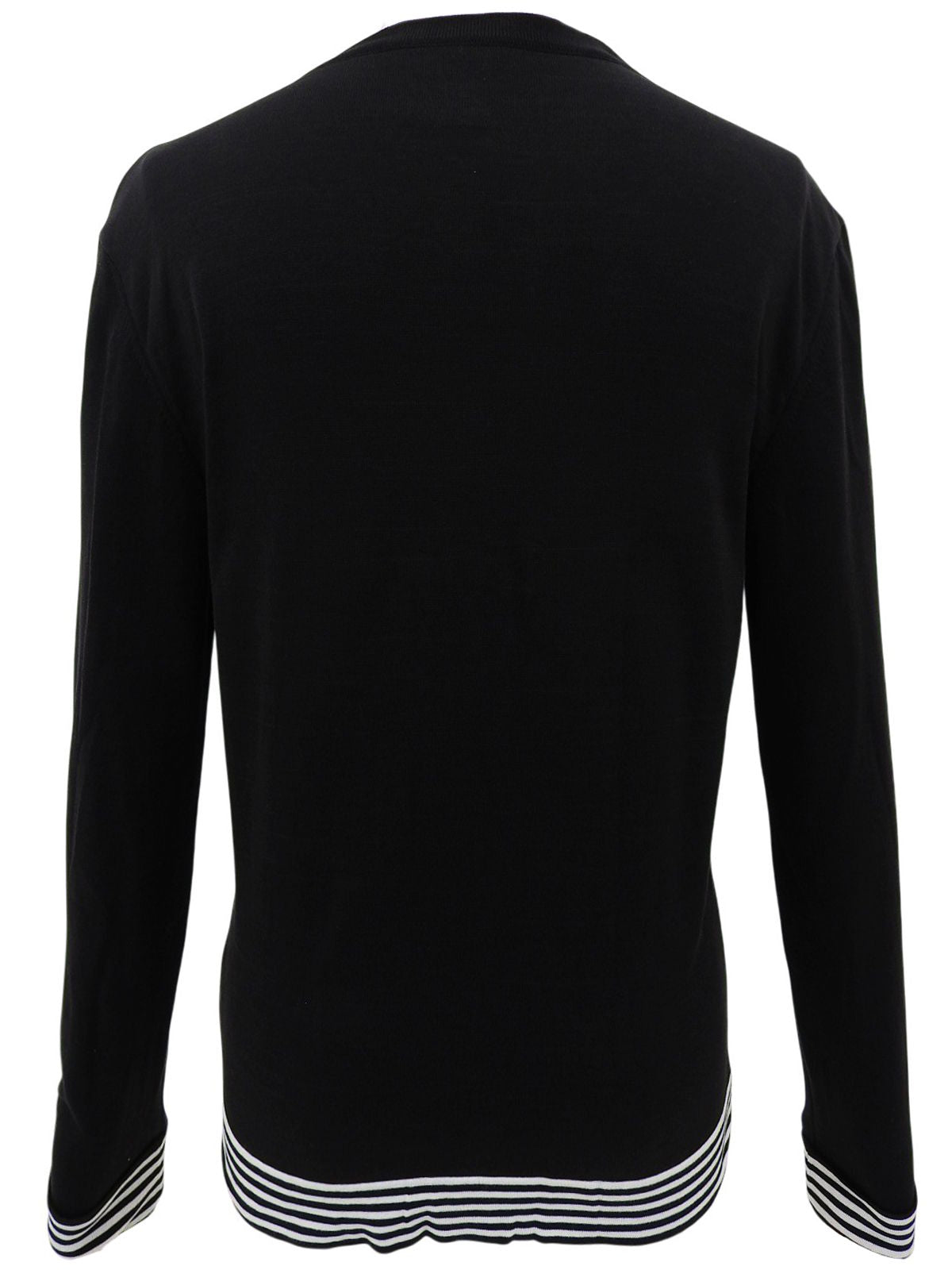 1998年製 ボーダースリーブカーディガン ブラック/ホワイト