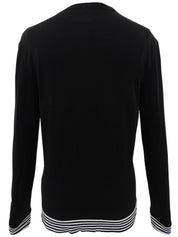 1998年製 ボーダースリーブカーディガン ブラック/ホワイト