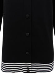 1998年製 ボーダースリーブカーディガン ブラック/ホワイト