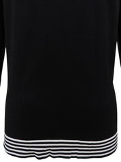 1998年製 ボーダースリーブカーディガン ブラック/ホワイト