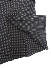 ドットパターンロングスリーブシャツ ブラック