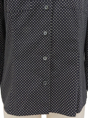 ドットパターンロングスリーブシャツ ブラック