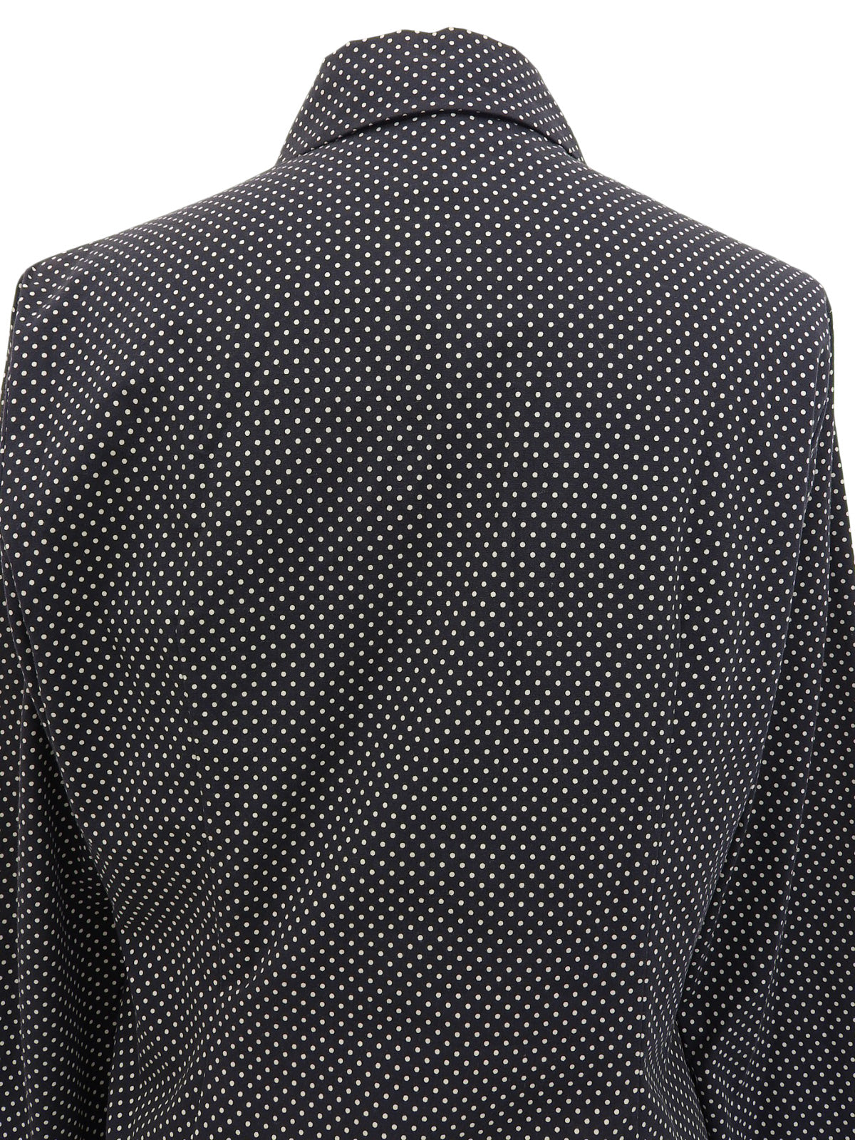 ドットパターンロングスリーブシャツ ブラック