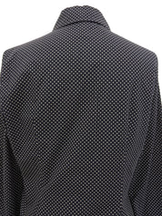 ドットパターンロングスリーブシャツ ブラック
