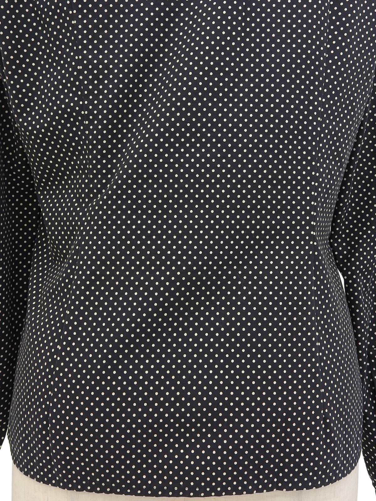 ドットパターンロングスリーブシャツ ブラック