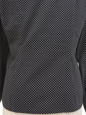 ドットパターンロングスリーブシャツ ブラック