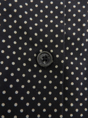 ドットパターンロングスリーブシャツ ブラック