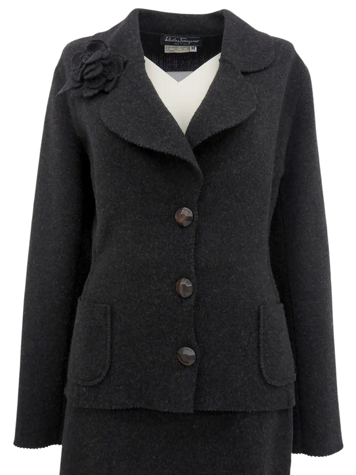 Logo Button Co-ord Sets Charcoal Gray