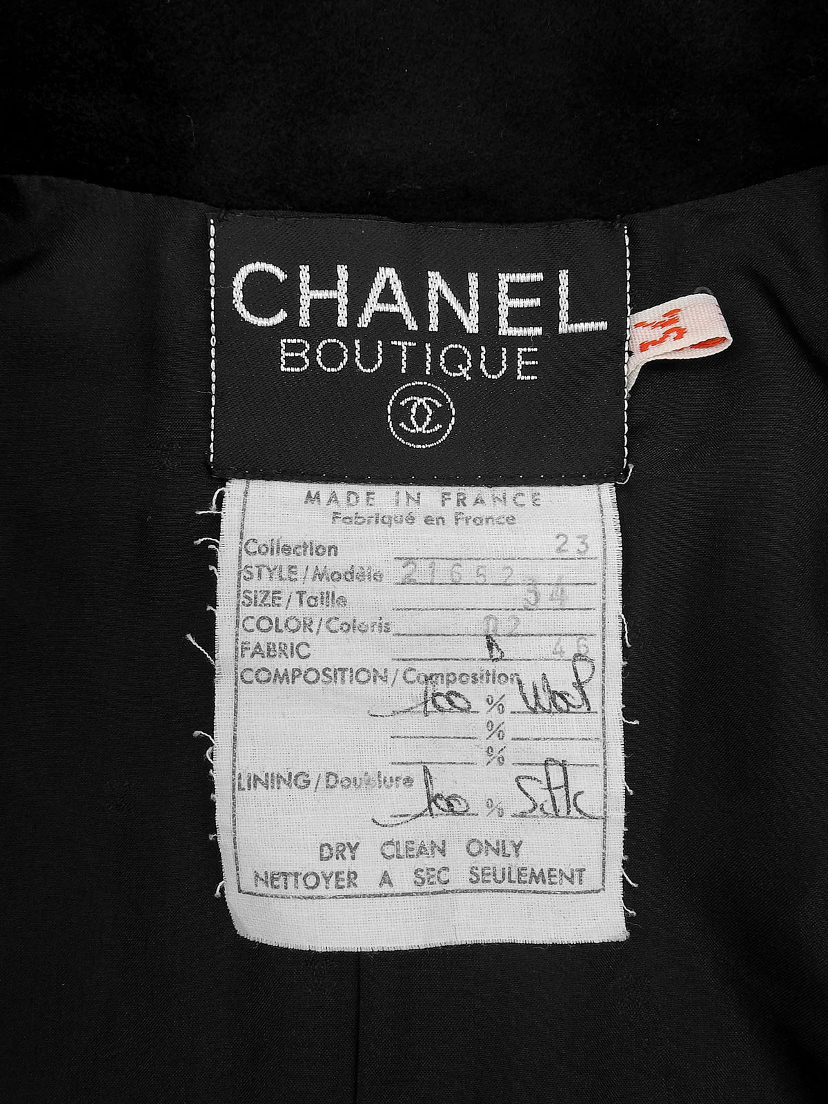 CC Mark Button Double-Breasted Jacket Black