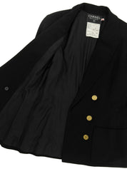 CC Mark Button Double-Breasted Jacket Black