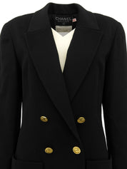 CC Mark Button Double-Breasted Jacket Black