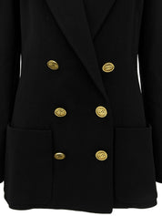 CC Mark Button Double-Breasted Jacket Black