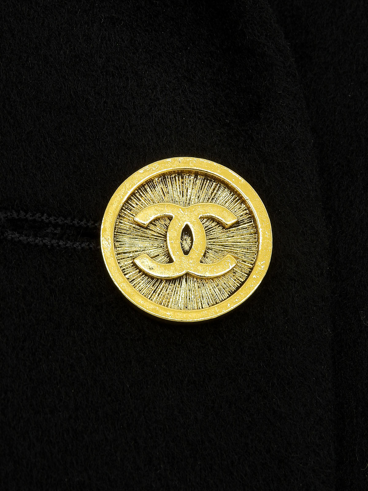 CC Mark Button Double-Breasted Jacket Black