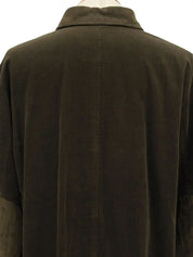 Corduroy Logo Button Shirt in Khaki