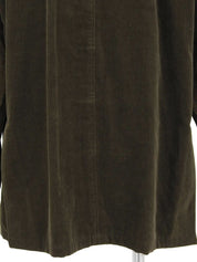 Corduroy Logo Button Shirt in Khaki