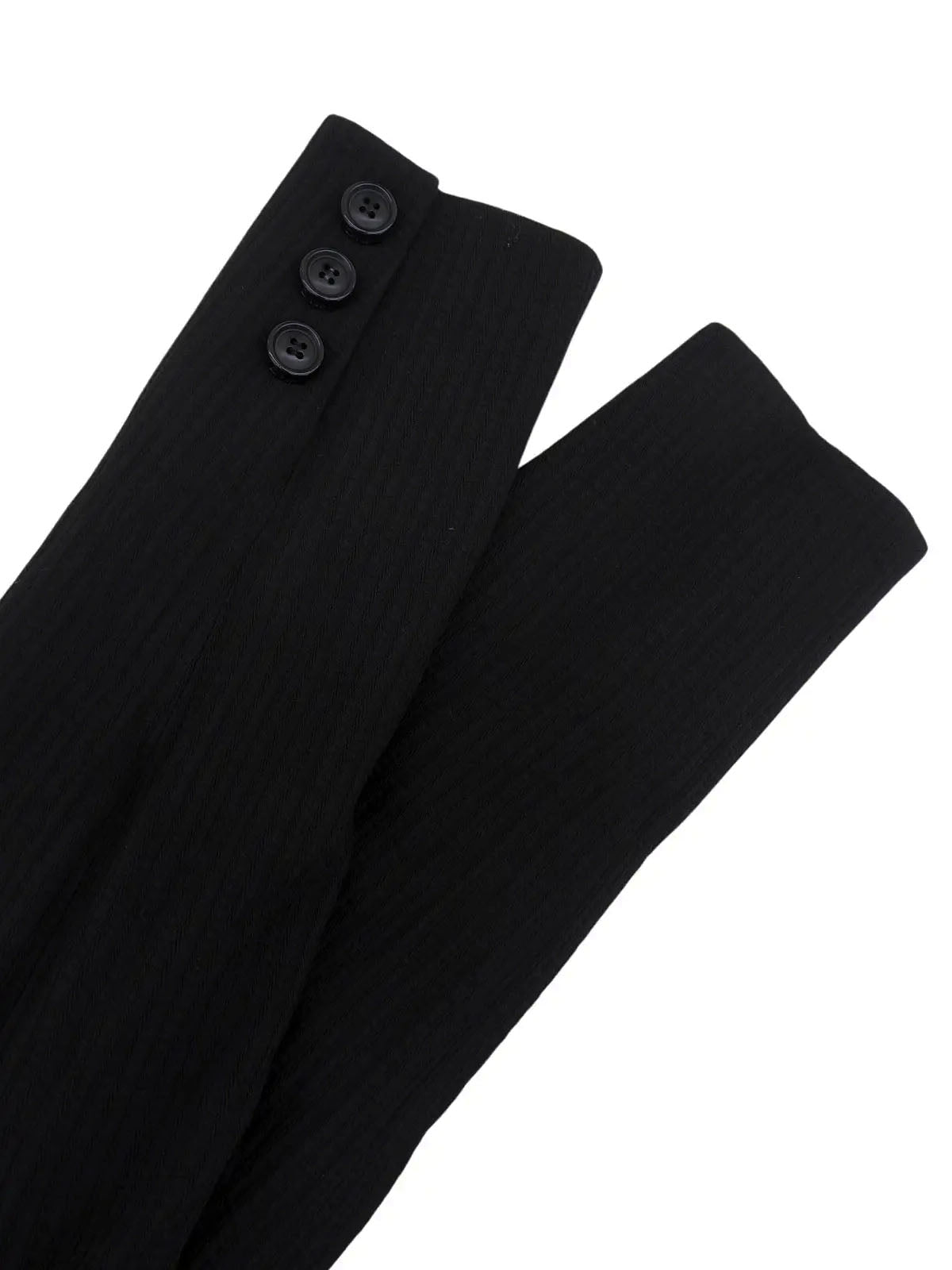 ウールストライプパターンセットアップ　ブラック