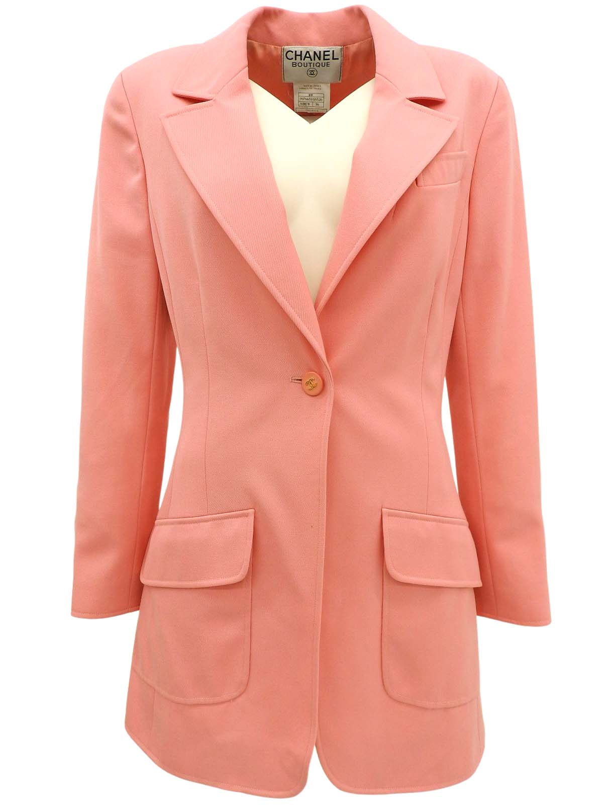 1997 CC mark button jacket, pink