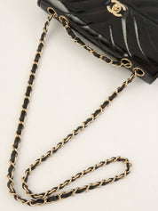 2003 Patent CC Turn Lock Chain Bag, Black