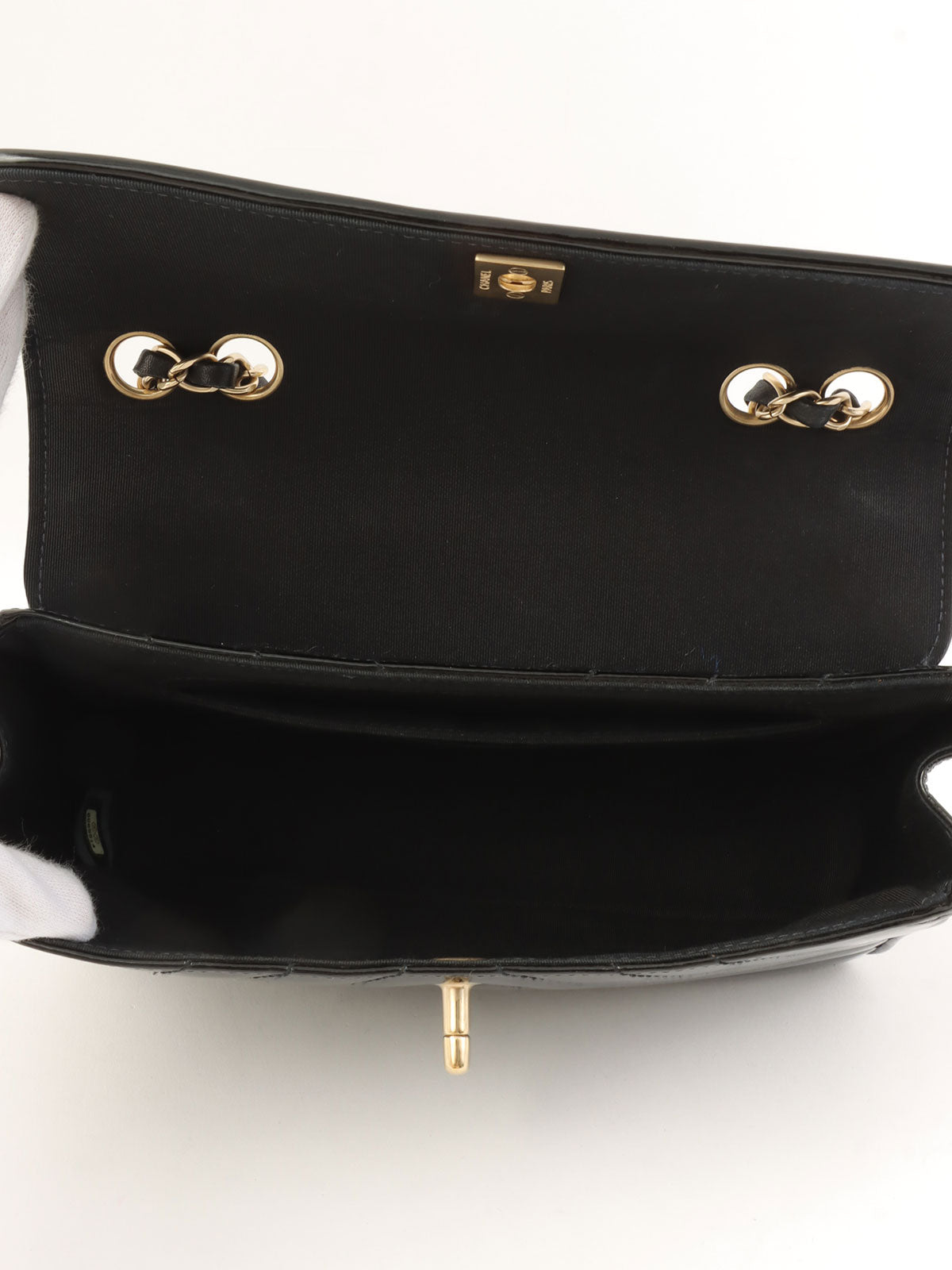 2003年頃製 パテントCCターンロックチェーンバッグ ブラック