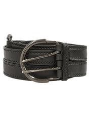 GG logo stitched belt in black